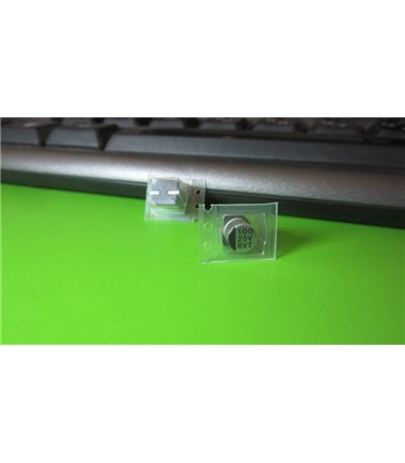 Электролитический конденсатор 25V 100uF 6.3*7.7mm (12770)