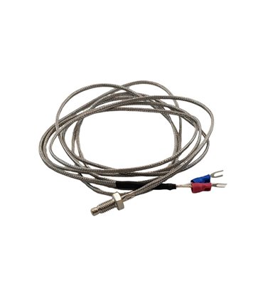 Датчик температуры термопара типа K M6 с резьбой в металлической опленке XH-T140 (16666)