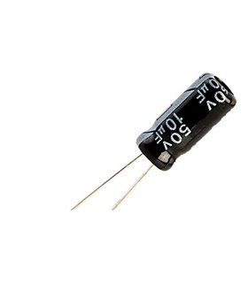 Конденсатор электролитический 50V 10uF 5*7мм (17953) Конденсатор электролитический 50V 10uF 5*7мм (17953)