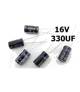 Конденсатор электролитический 16V 330uF 6*12mm (15660) Конденсатор электролитический 16V 330uF 6*12mm (15660)