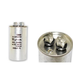 Конденсатор пусковой CBB65 50uF 450V (15456) Конденсатор пусковой CBB65 50uF 450V (15456)