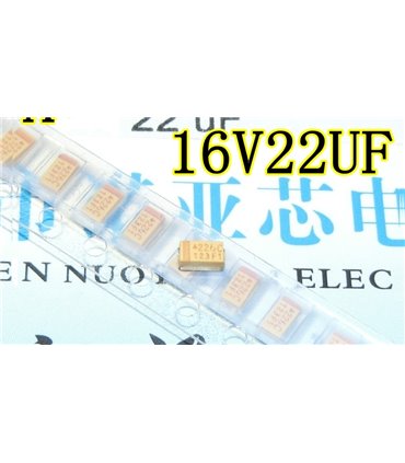 Танталовый конденсатор 16V 22uF (12915)