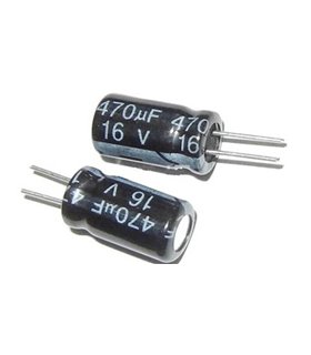 Алюминиевый электролитический конденсатор 16V 470uF 8*12мм (15786) Алюминиевый электролитический конденсатор 16V 470uF 8*12мм (15786)