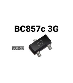 Транзистор BC857C 3G 0.1A 45V SOT23 10шт (16186)
