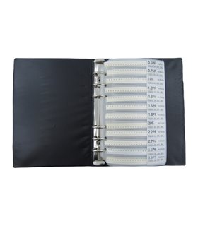 Набор SMD конденсаторов в книжке размер 0201 51 номинал по 50 штук (19016)