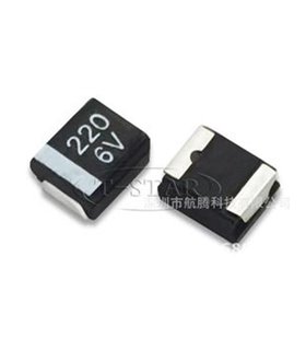 Танталовый конденсатор 6.3V 220uF 227 6V B3528 B черный размер 1210 (15756) Танталовый конденсатор 6.3V 220uF 227 6V B3528 B черный размер 1210 (15756)