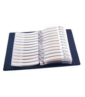 Набор резисторов SMD 0603 1% 170 видов по 50 штук 0R-10M в книжке (16778)