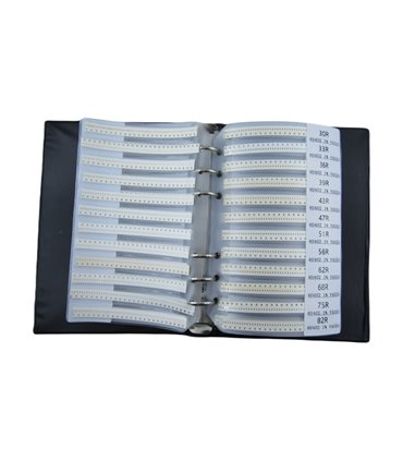 Набор SMD резисторов в книжке размер 0402 170 номиналов по 50 штук (19017)