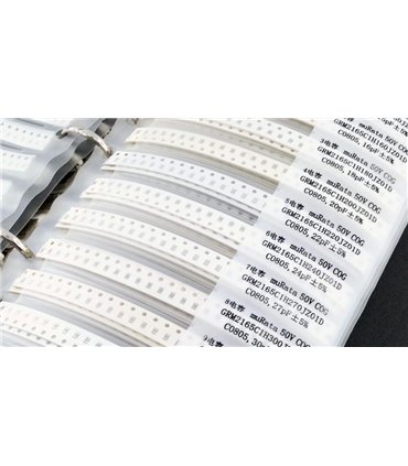 Набор конденсаторов SMD 0805 92 вида по 50 штук в книжке (12943)