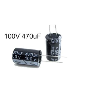 Электролитический конденсатор 100V 470uF 16*25mm (15103) Электролитический конденсатор 100V 470uF 16*25mm (15103)