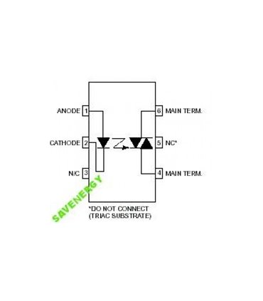 Микросхема драйвер симистора MOC3022 dip (10073)