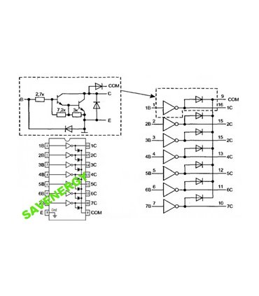 Микросхема ULN2004APG сборка Дарлингтона (10406)