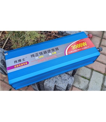 Домашний UPS ИБП инвертор чистая синусоида 220V 3000W 12V (19195)
