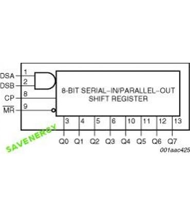 Регистр сдвиговый 74HC164D SN74HC164D DIP (10304)