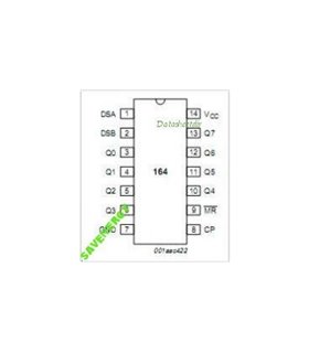Регистр сдвиговый 74HC164D SN74HC164D DIP (10304) Регистр сдвиговый 74HC164D SN74HC164D DIP (10304)