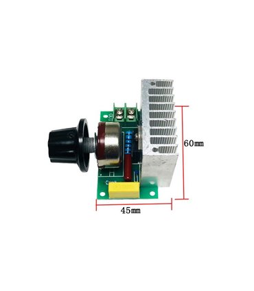 Электронный симистор тиристорный регулятор 3800W (11151)