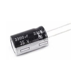 Электролитический конденсатор 35V 3300uF 16*30мм (14267) Электролитический конденсатор 35V 3300uF 16*30мм (14267)