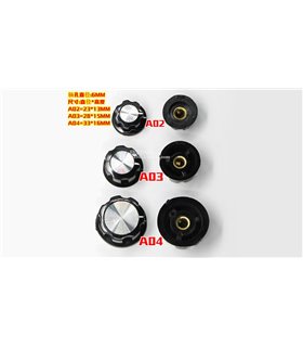 Бакелитовая ручка потенциометра WTH118 RV24 MF-A03 6мм 28*15мм (17235)