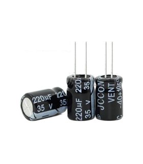 Алюминиевый электролитический конденсатор 35V 220uF 8*12мм (15771) Алюминиевый электролитический конденсатор 35V 220uF 8*12мм (15771)