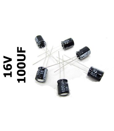 Конденсатор электролитический 16V 100uF 6*7mm (15658)