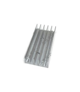 Радиатор алюминиевый 30*15*60мм с двойным отверстием (18594)