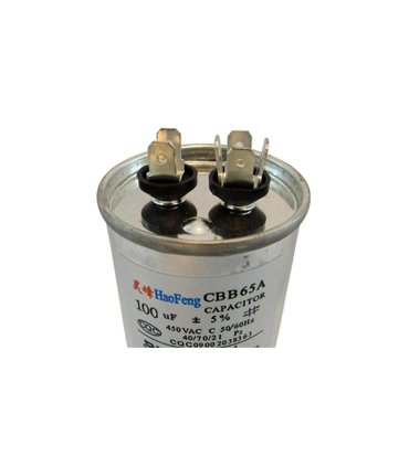Пусковой конденсатор CBB65A 450VAC 100uF 126*50мм (18083)