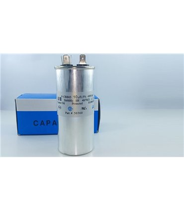 Пусковой конденсатор 10uf 450VAC CBB65 50*55мм (16917)
