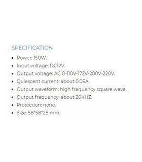 Инвертор автомобильный DC 12V to AC 220V 150W (15936) Инвертор автомобильный DC 12V to AC 220V 150W (15936)