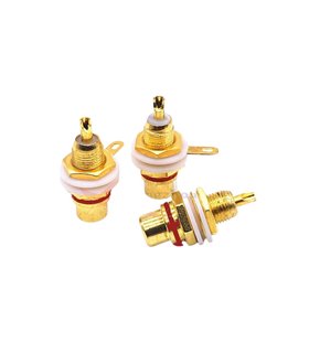 Клемма RCA red красный на приборный блок резьба 7.5мм (16086)