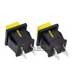 Кнопка без фиксации DS-430 1A 125V желтый цвет (18430) Кнопка без фиксации DS-430 1A 125V желтый цвет (18430)