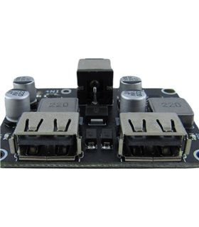 Преобразователь понижающий QC2.0 QC3.0 быстрая зарядка 2*USB FCP (18693) Преобразователь понижающий QC2.0 QC3.0 быстрая зарядка 2*USB FCP (18693)