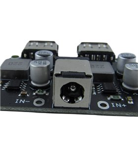 Преобразователь понижающий QC2.0 QC3.0 быстрая зарядка 2*USB FCP (18693) Преобразователь понижающий QC2.0 QC3.0 быстрая зарядка 2*USB FCP (18693)