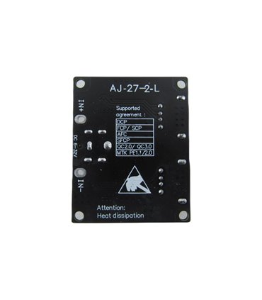 Преобразователь понижающий QC2.0 QC3.0 быстрая зарядка 2*USB FCP (18693)