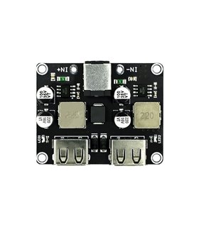 Преобразователь понижающий QC2.0 QC3.0 быстрая зарядка 2*USB FCP (18693) Преобразователь понижающий QC2.0 QC3.0 быстрая зарядка 2*USB FCP (18693)