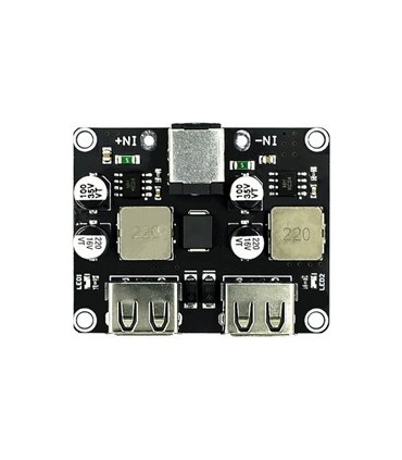 Преобразователь понижающий QC2.0 QC3.0 быстрая зарядка 2*USB FCP (18693)