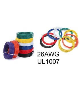 Изолированный кабель многожильный ПВХ 26AWG UL1007 зеленый 1м (14853)