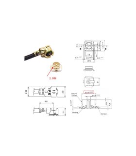Встроенная антенна GSM 8см 8dbi IPEX (16364)