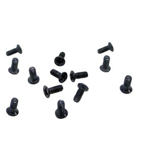 Винты с потайной головкой черные оцинкованные M2 5мм 10шт (15159)