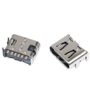 Разъем гнездо Type C 6pin USB-3.1 SMD (18143)