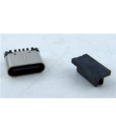 Разъем Type C с заглушкой 6pin 6.8мм для быстрой зарядки (18742)