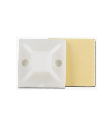 Площадка для крепления стяжек на липучке 30*30мм бежевая (16149)