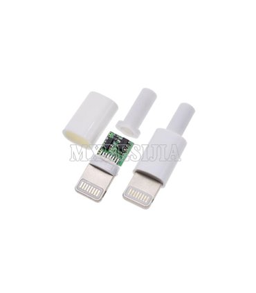 Штекер монтажный iPhone 5 Lightning plug 8P USB IC (17185)