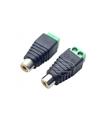 Штекер RCA тюльпан с винтовыми клеммами 2pin (16860)