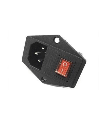 Разъем питания силовой с выключателем розетка с выключателем 47*37мм (16302)