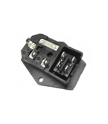 Разъем питания силовой с выключателем розетка с выключателем 47*37мм (16302)