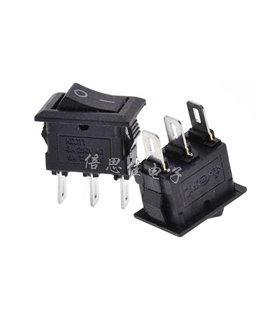 Переключатель две позиции KCD11 10*15мм 3A 250V три контакта (16039)