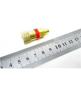 Пара клемм на приборный блок резьба 7.5мм красная и черная (16089)