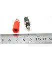 Пара клемм на приборный блок резьба 6.5мм и 2.5мм красная и черная (16091)