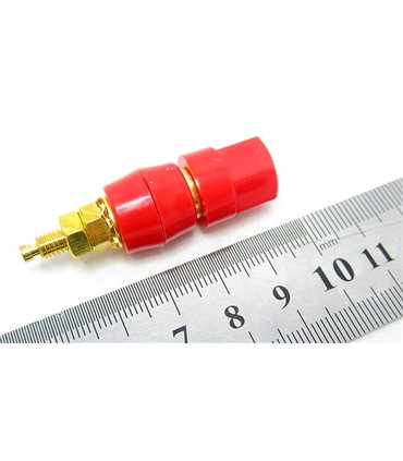 Пара клемм на приборный блок резьба 4.5мм красная и черная (16088)