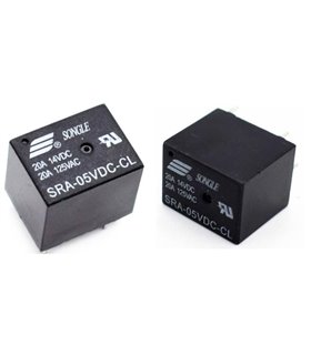 Миниатюрное электромагнитное реле SRA-05VDC-CL 5V 20A (16054)